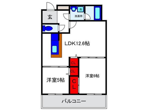 ジュエル曽根Ⅲの物件間取画像